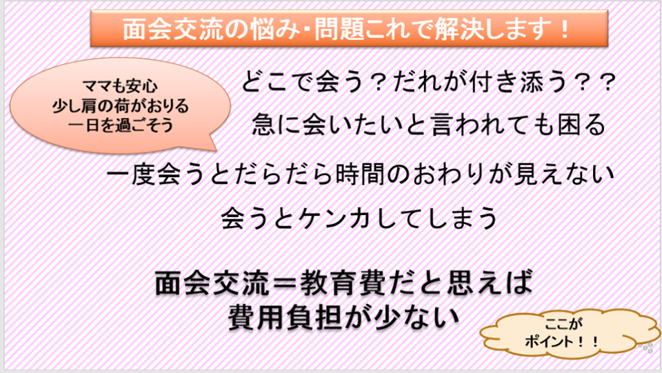 面会交流の悩み解決